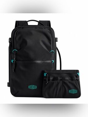 BAGSMART Faro 29L Carry On Travel Backpack Set Black NWT